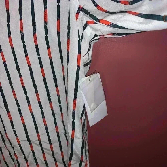 Equipment Janelle Silk Shirt Bright White Multi - Picture 5 of 7